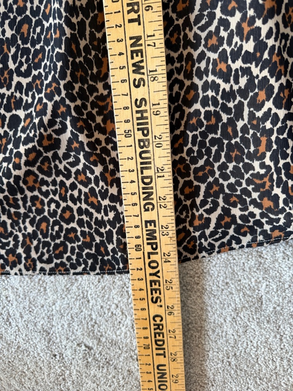 J. Crew Leopard Print Smocked Neck Blouse size Small - Picture 6 of 7